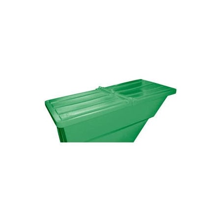 Bayhead Products Hinged Lid for 5/8 Cu. Yd., Plastic Self-Dumping Hopper, Green 5/8 LID GREEN